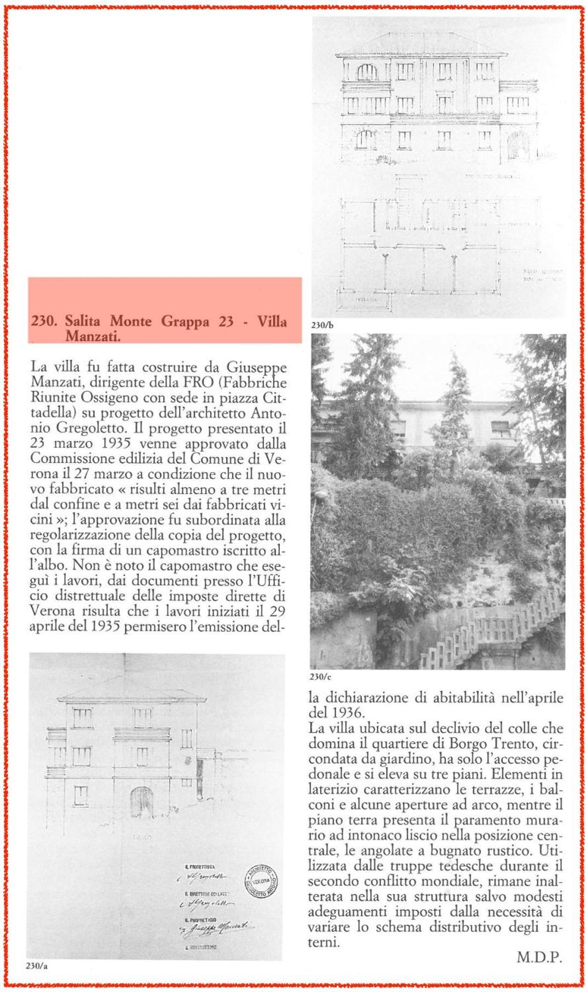 ורונה Villa Manzati מראה חיצוני תמונה